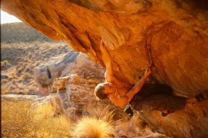 Bouldering in Moes valley St. George Utah