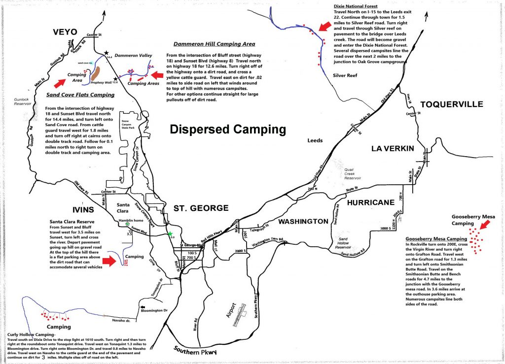 Dispersed/Primitive Camping near Saint Utah Zion Area Info