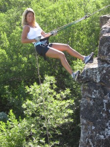 Crawdad canyon rappelling